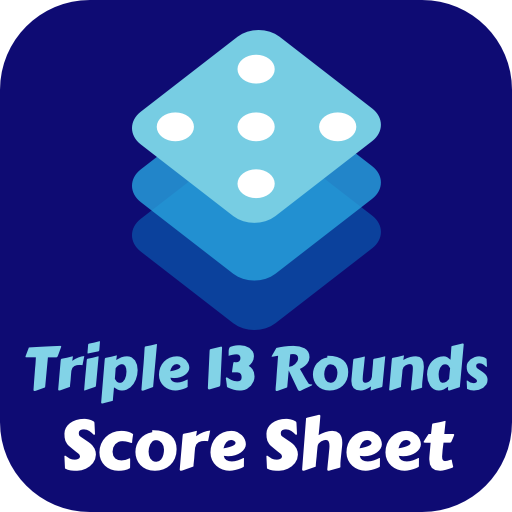 Triple 13 Rounds Score Sheet